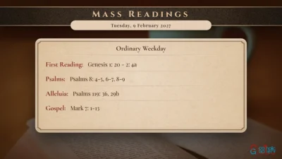 Daily Mass Readings – Tuesday, 9 February 2027