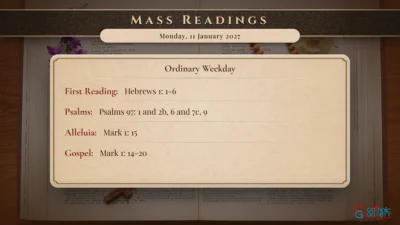 Daily Mass Readings – Monday, 11 January 2027