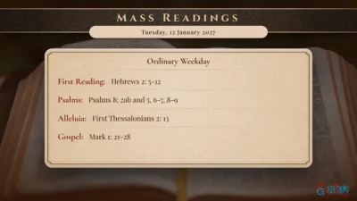 Daily Mass Readings – Tuesday, 12 January 2027