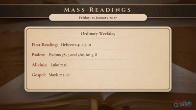 Daily Mass Readings – Friday, 15 January 2027
