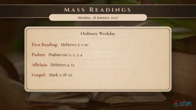 Daily Mass Readings – Monday, 18 January 2027