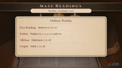 Daily Mass Readings – Tuesday, 19 January 2027