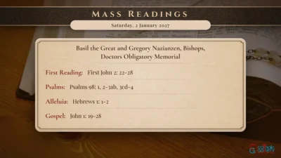 Daily Mass Readings – Saturday, 2 January 2027