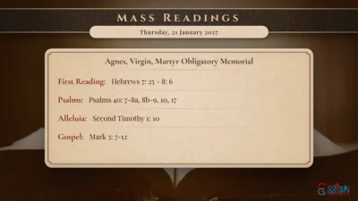 Daily Mass Readings – Thursday, 21 January 2027