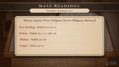 Daily Mass Readings – Thursday, 28 January 2027