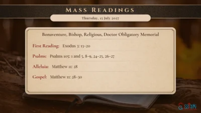 Daily Mass Readings – Thursday, 15 July 2027