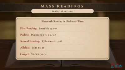Daily Mass Readings – Sunday, 18 July 2027