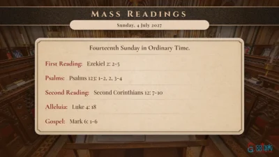 Daily Mass Readings – Sunday, 4 July 2027