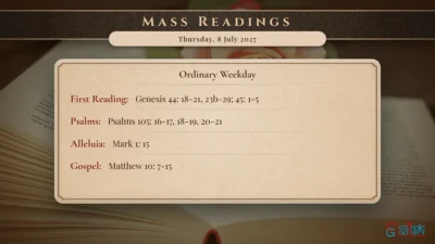 Daily Mass Readings – Thursday, 8 July 2027