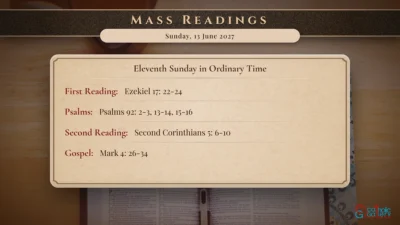 Daily Mass Readings – Sunday, 13 June 2027