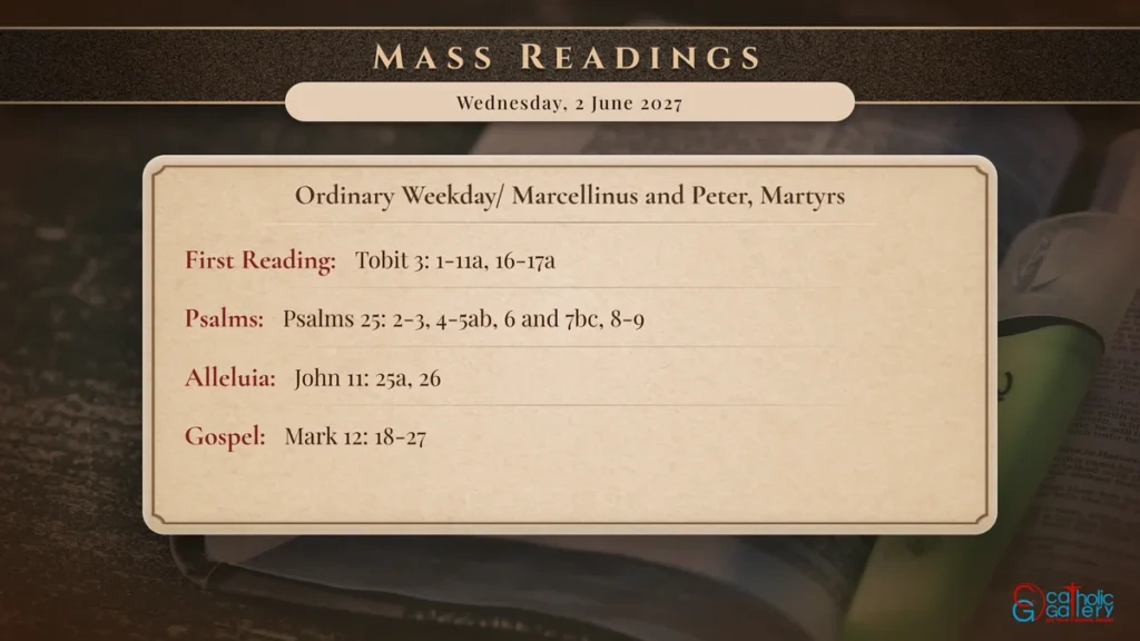 Daily Mass Readings Scripture Card – Wednesday, 2 June 2027