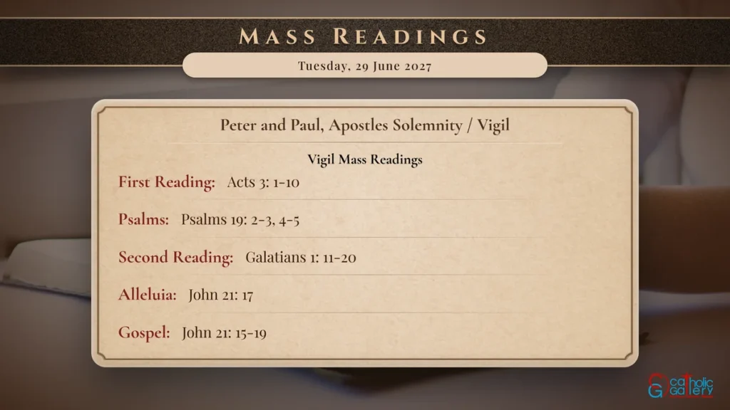Daily Mass Readings Scripture Card – Tuesday, 29 June 2027