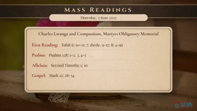 Daily Mass Readings – Thursday, 3 June 2027