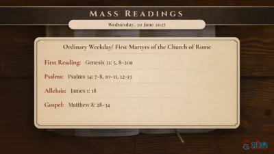 Daily Mass Readings – Wednesday, 30 June 2027