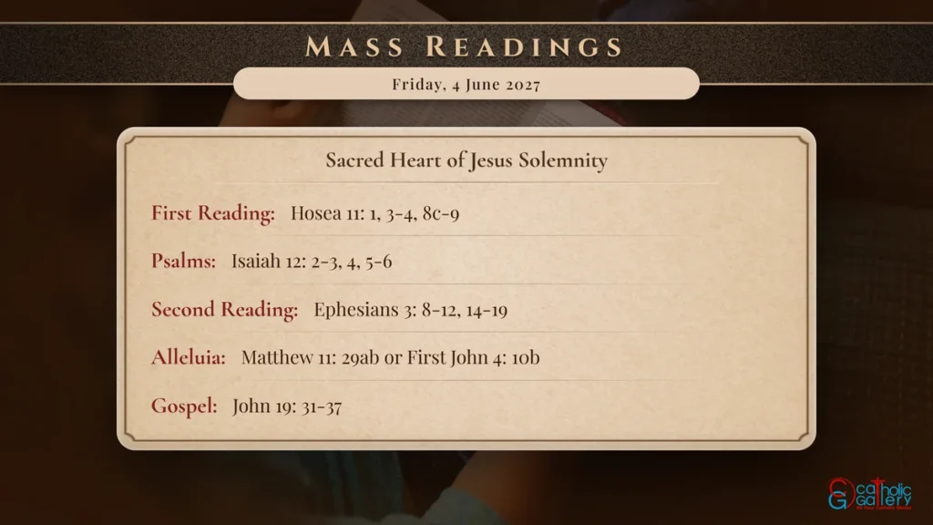 Daily Mass Readings Scripture Card – Friday, 4 June 2027