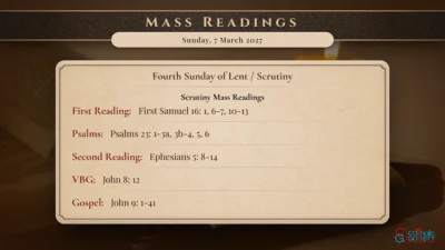Daily Mass Readings – Sunday, 7 March 2027