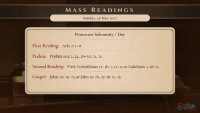 Daily Mass Readings – Sunday, 16 May 2027