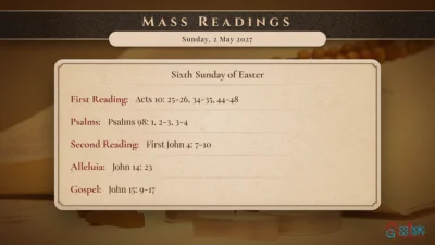 Daily Mass Readings – Sunday, 2 May 2027