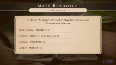 Daily Mass Readings – Friday, 21 May 2027