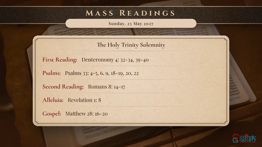 Daily Mass Readings Scripture Card – Sunday, 23 May 2027