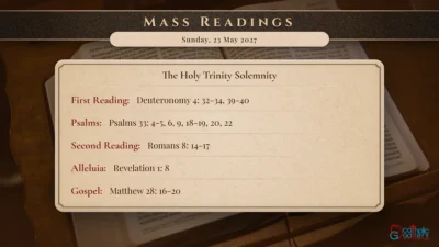 Daily Mass Readings – Sunday, 23 May 2027