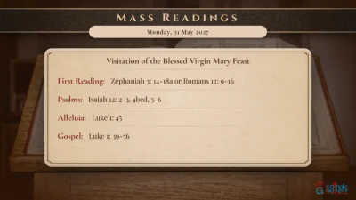 Daily Mass Readings – Monday, 31 May 2027