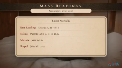 Daily Mass Readings – Wednesday, 5 May 2027