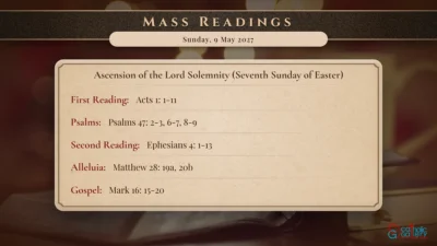 Daily Mass Readings – Sunday, 9 May 2027