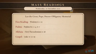 Daily Mass Readings – Wednesday, 10 November 2027