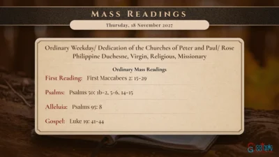 Daily Mass Readings – Thursday, 18 November 2027