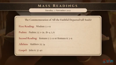 Daily Mass Readings – Tuesday, 2 November 2027