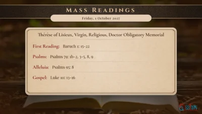 Daily Mass Readings – Friday, 1 October 2027