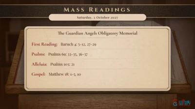 Daily Mass Readings – Saturday, 2 October 2027