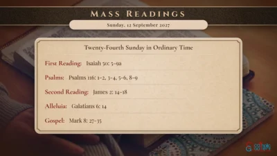 Daily Mass Readings – Sunday, 12 September 2027