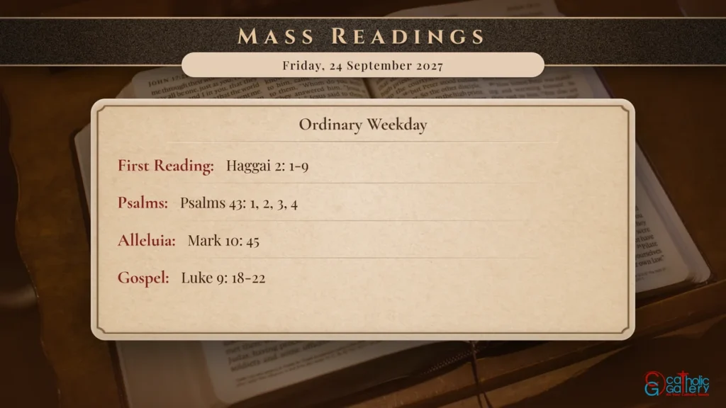 Daily Mass Readings Scripture Card – Friday, 24 September 2027