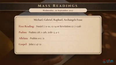 Daily Mass Readings – Wednesday, 29 September 2027