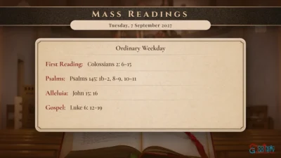 Daily Mass Readings – Tuesday, 7 September 2027