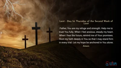 Lenten Preparation – Day 14: Thursday of the Second Week of Lent