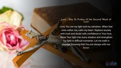 Lenten Preparation – Day 15: Friday of the Second Week of Lent