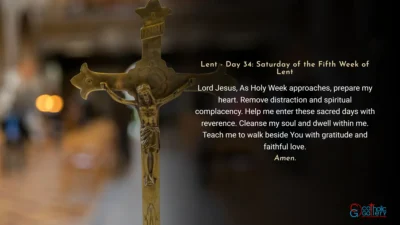 Lenten Preparation – Day 34: Saturday of the Fifth Week of Lent