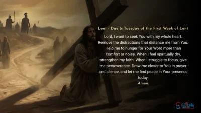 Lenten Preparation – Day 6: Tuesday of the First Week of Lent